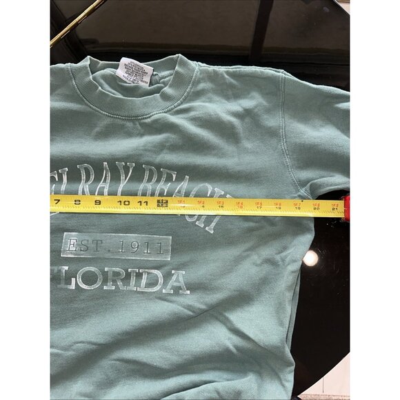 Delray Beach Florida Sweatshirt Size S Comfortex USA 80% Cotton 20% Polyester - Picture 7 of 8